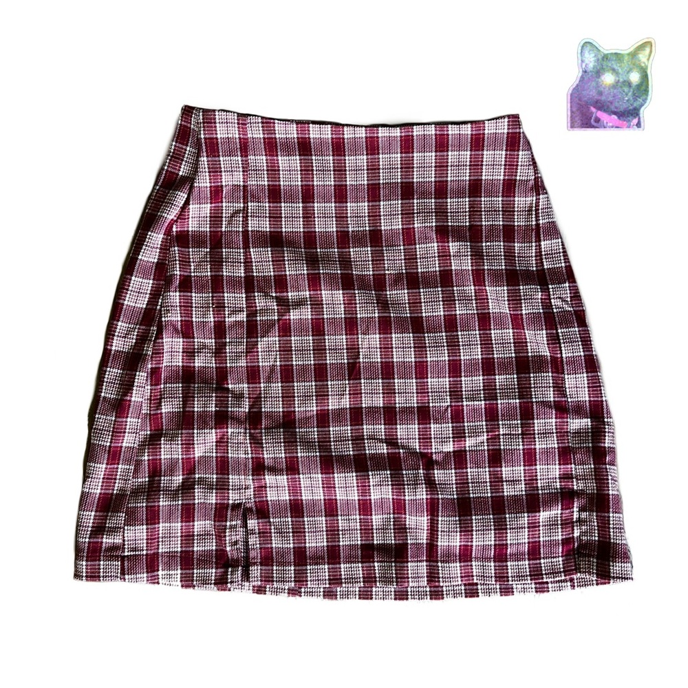 Plaid Red Mini Skirt